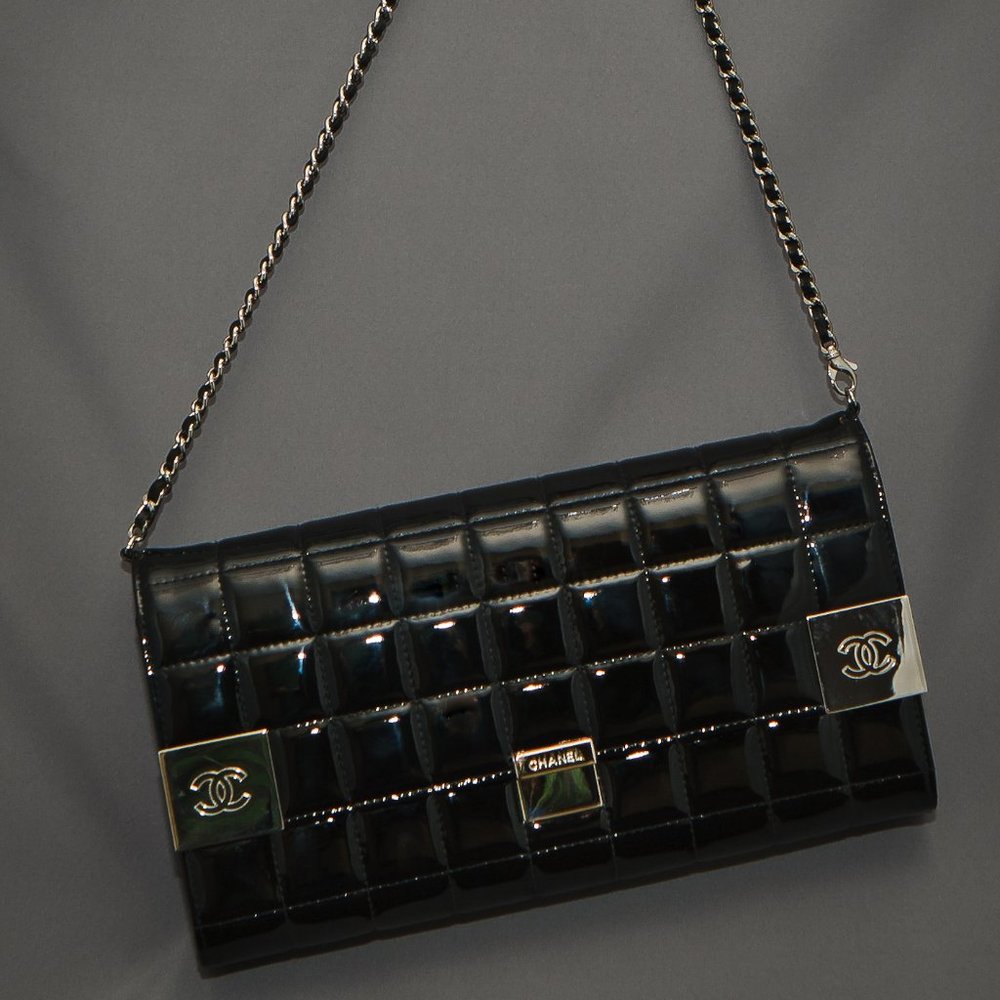 CHANEL Signature Logo Shoulder & Clutch Ba…